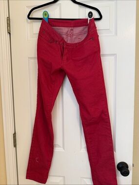 Prana Women's Red Slim Straight Pants